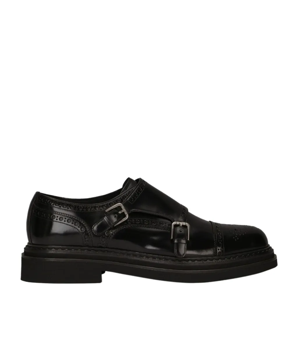 Dolce & Gabbana Round Toe Monkstrap Shoes