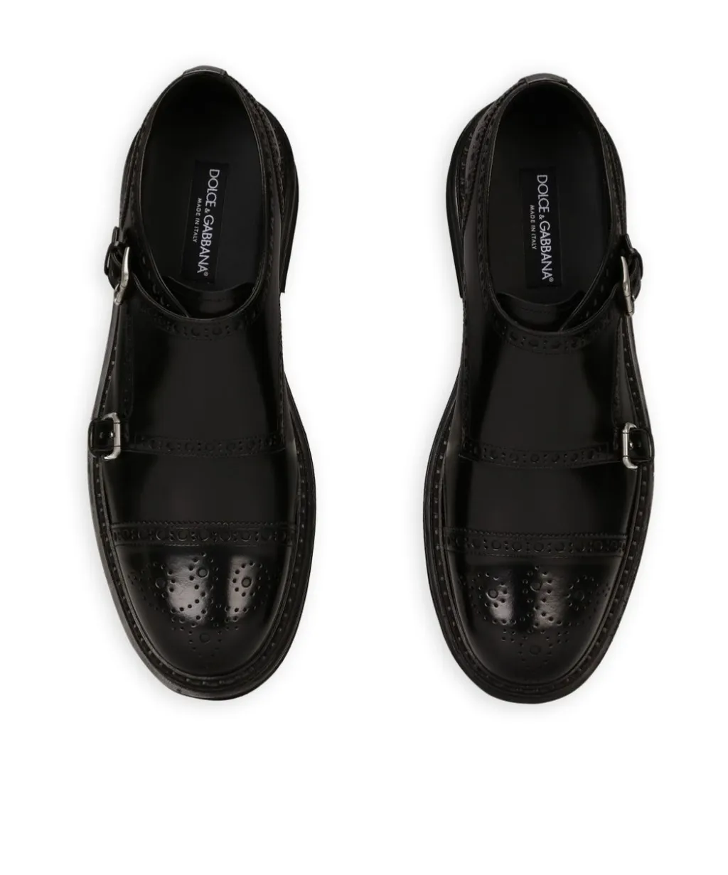 Dolce & Gabbana Round Toe Monkstrap Shoes