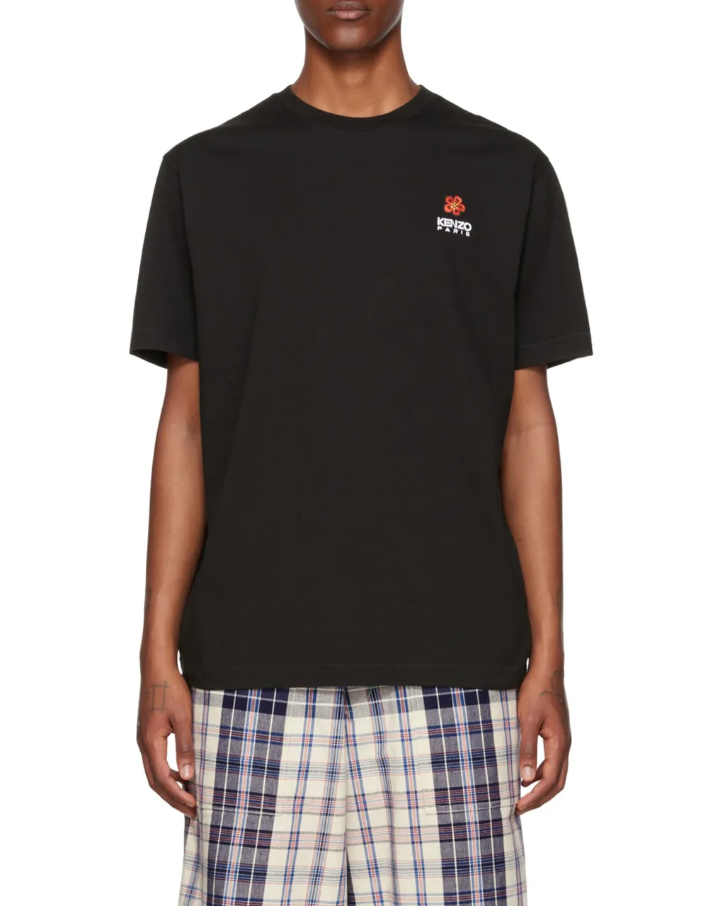 Kenzo Boke Flower Crest Logo Embroidered T-Shirt