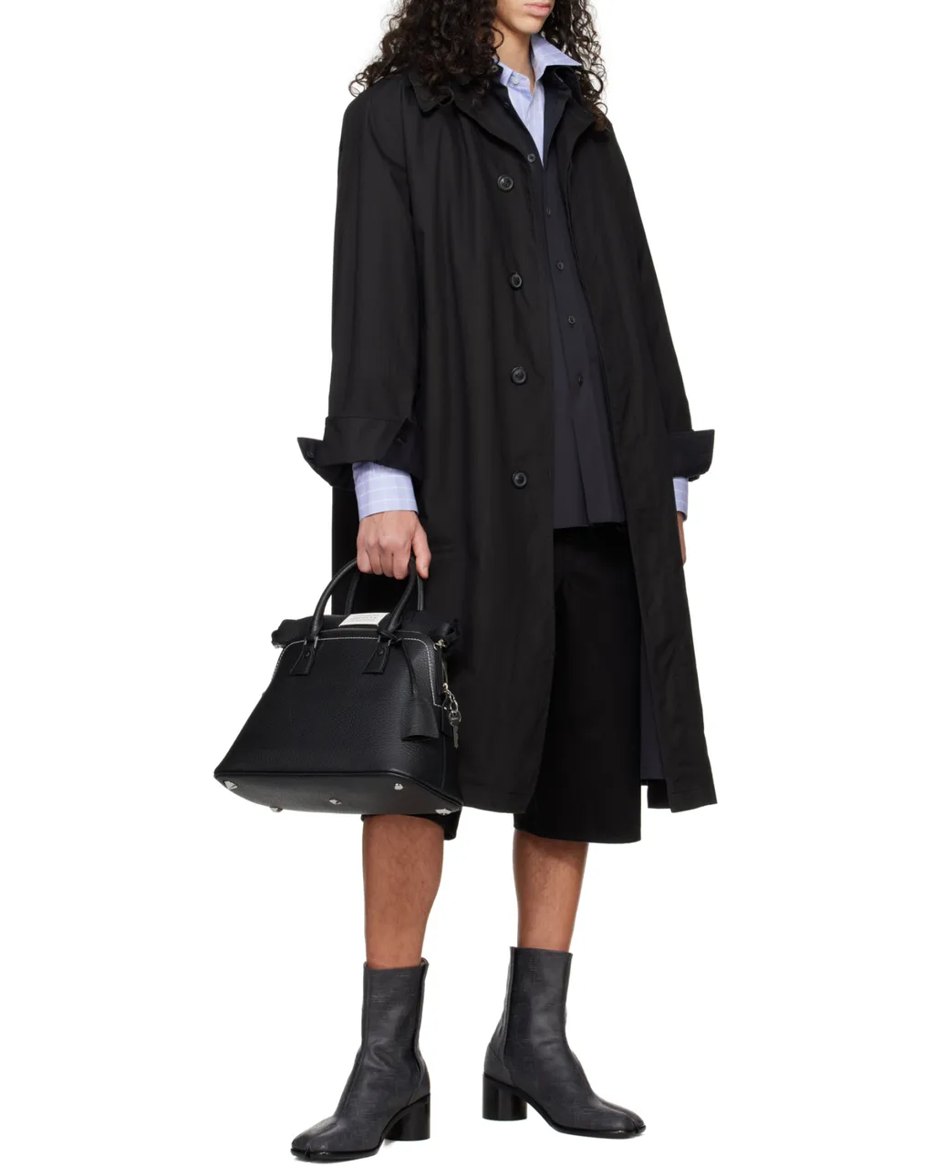 Maison Margiela Logo Patch Zipped Tote Bag