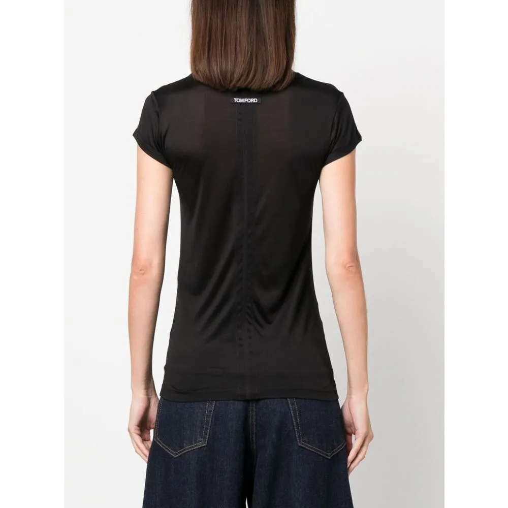 Tom Ford Logo Printed Crewneck T-Shirt