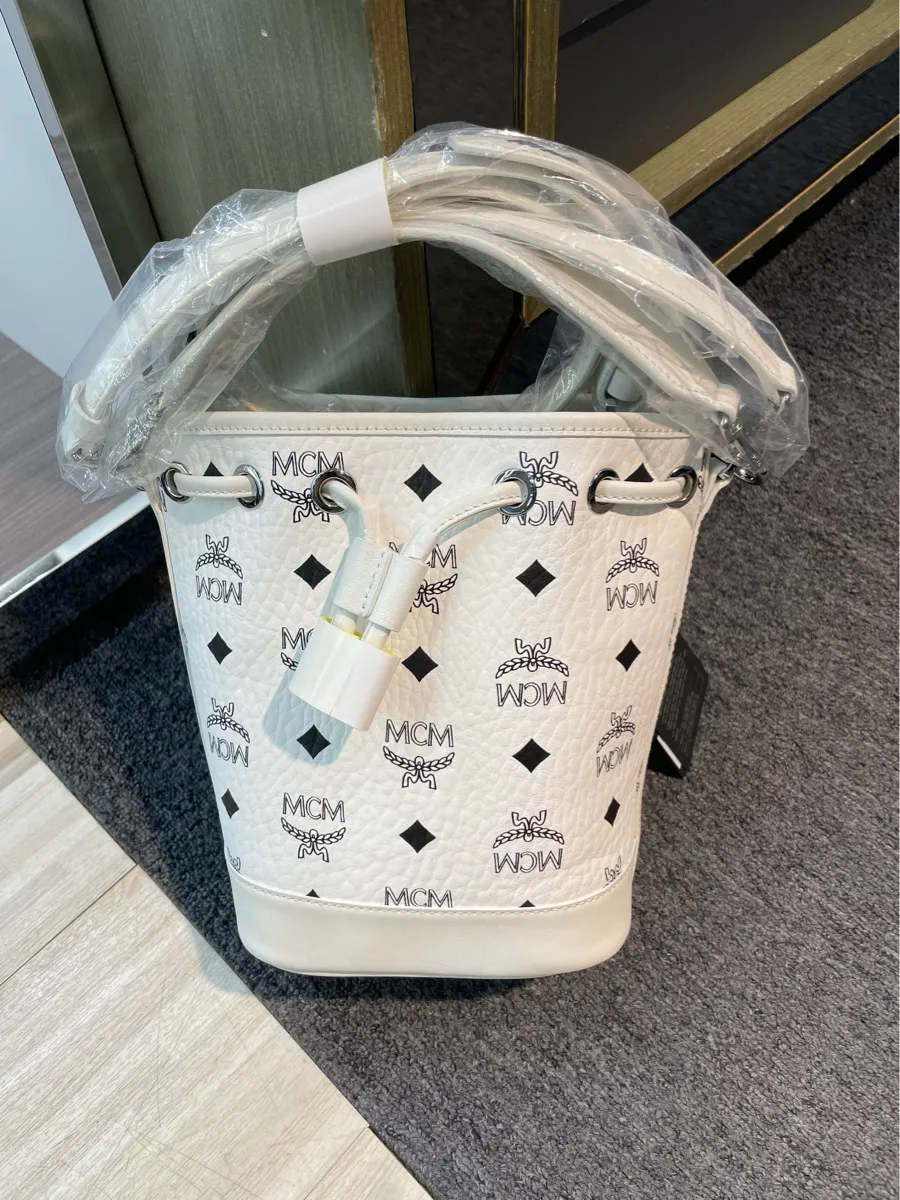 Mcm Dessau Drawstring Mini Tote Bag