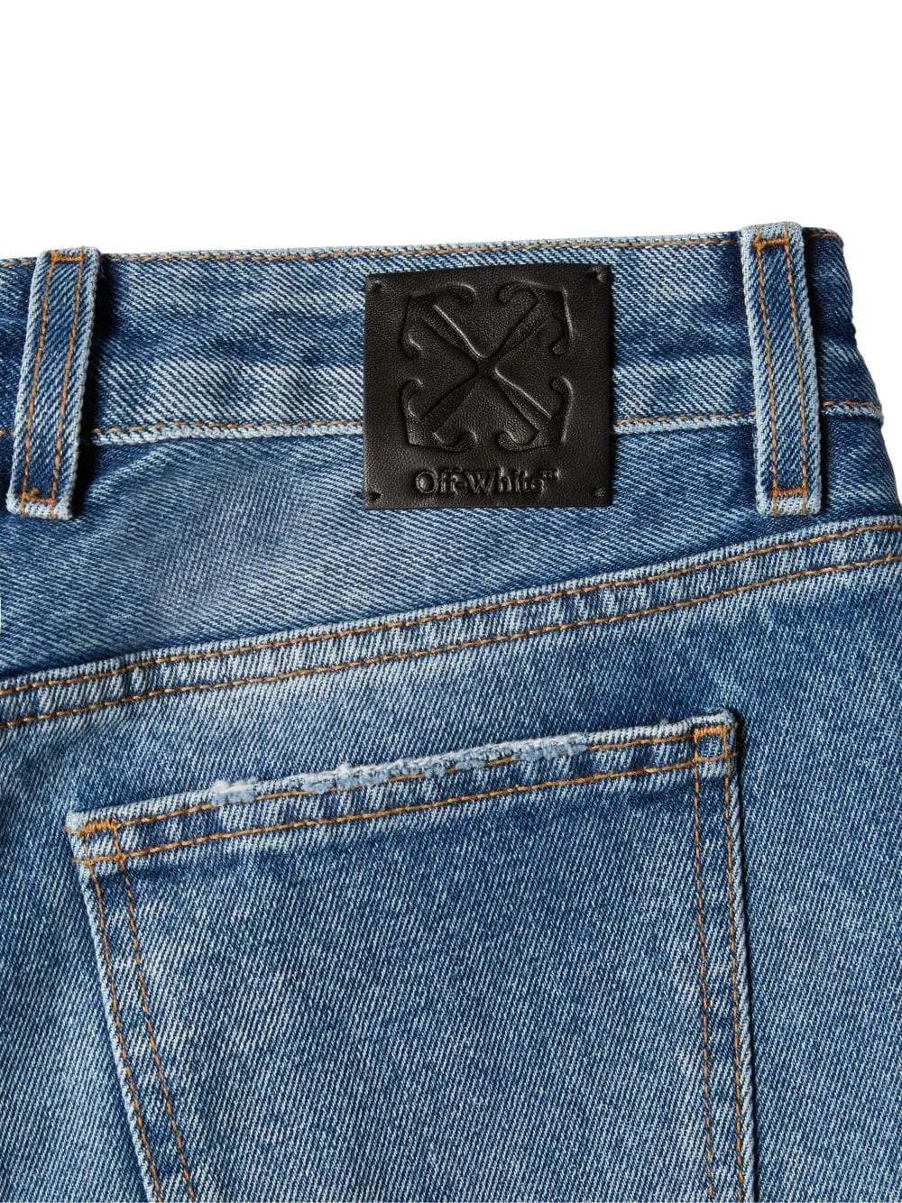 Off-White Logo Patch Flared Jeans