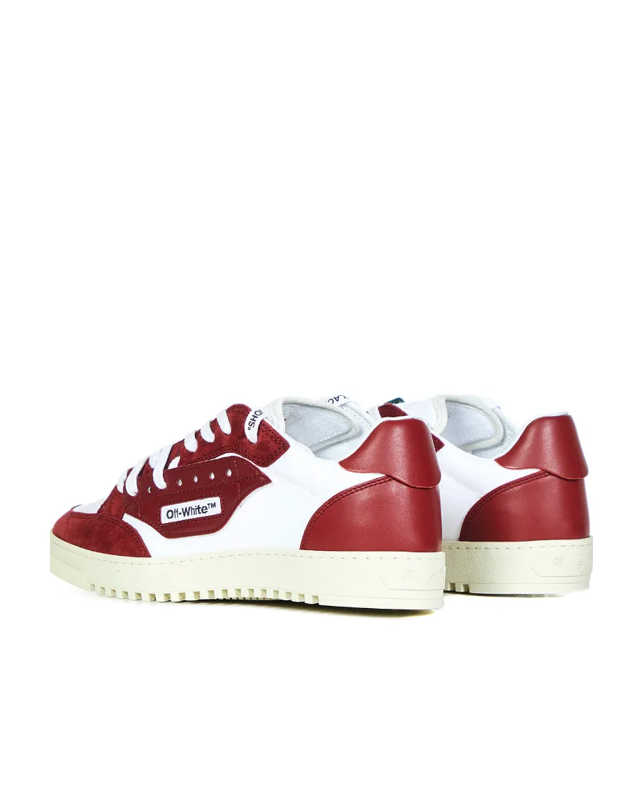 Panelled Logo-Print Lace-Up Sneakers