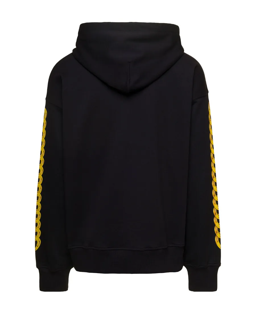 Versace Jeans Couture Logo Printed Drawstring Hoodie