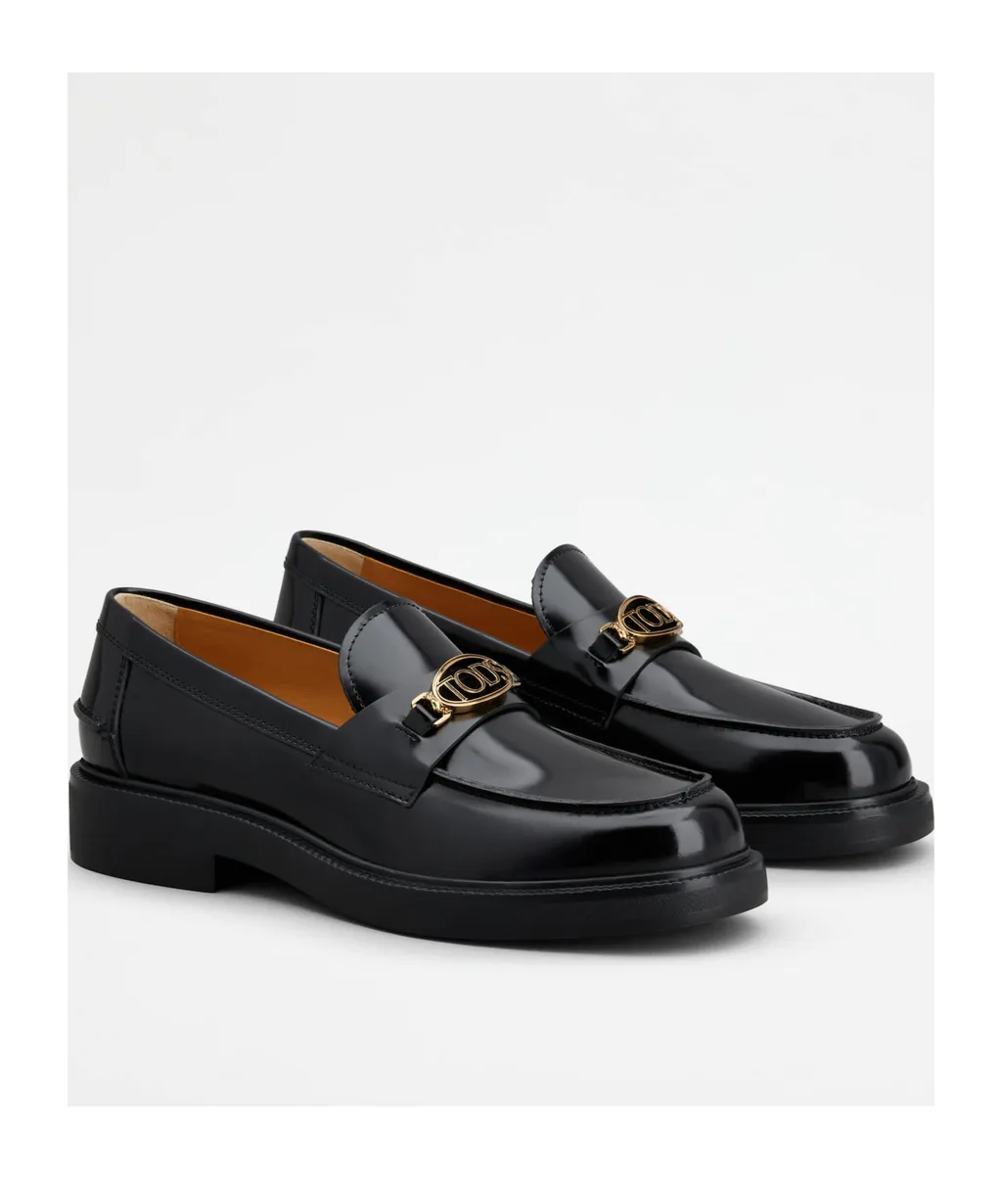 Tod's Logo-Plaque Slip-On Loafers