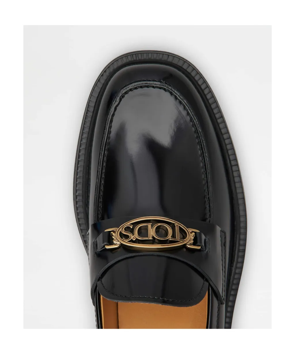 Tod's Logo-Plaque Slip-On Loafers
