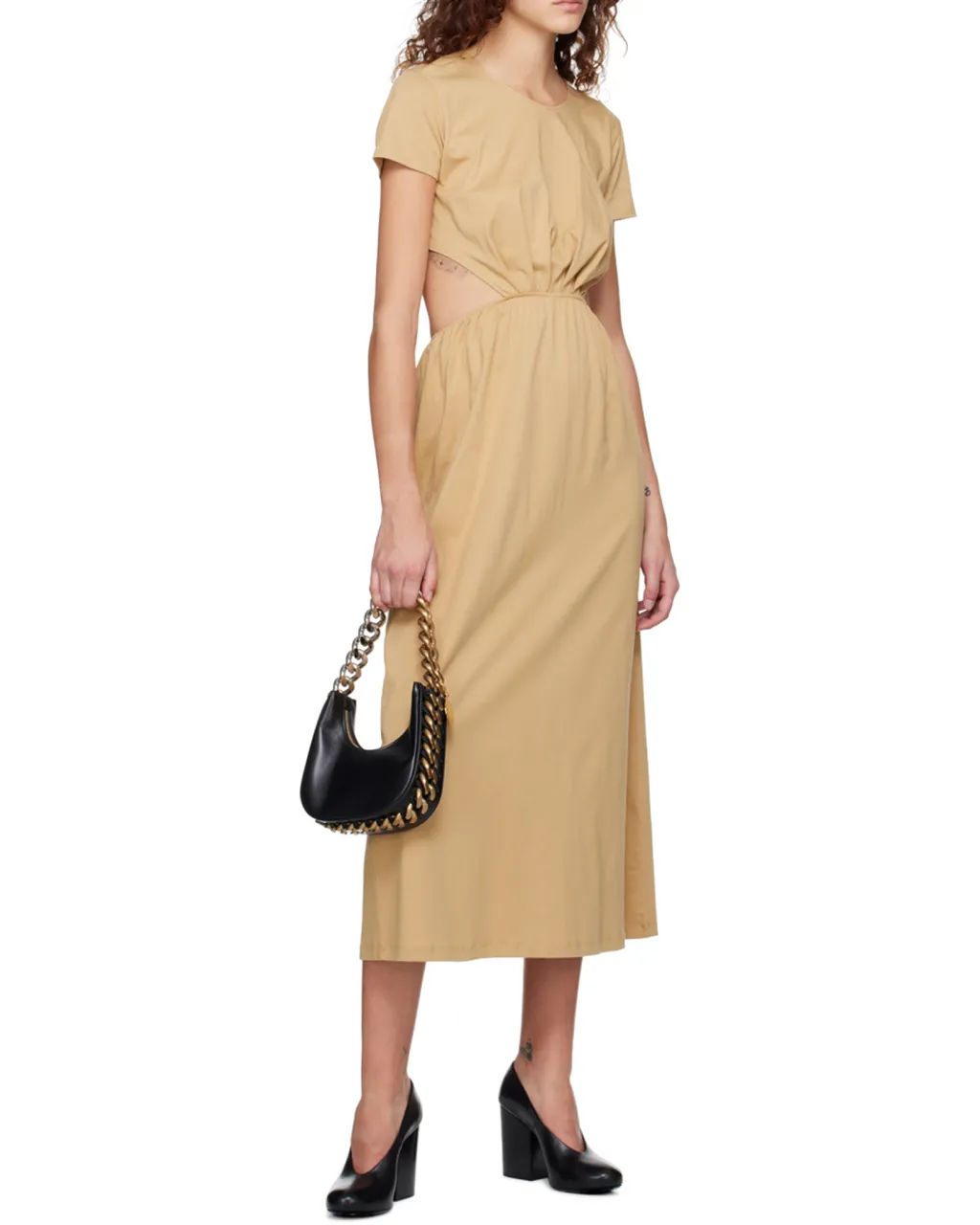 Stella Mccartney Frayme Chain Embellished Shoulder Bag