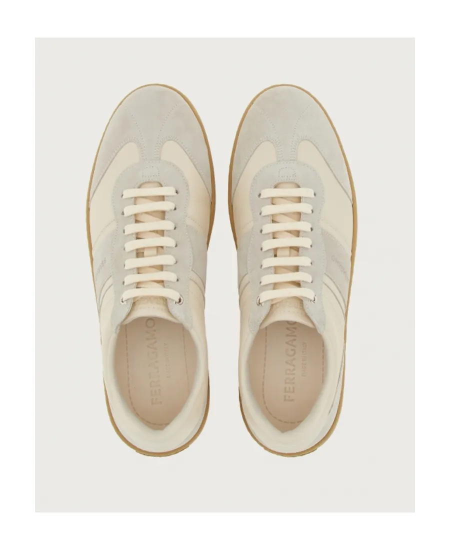 Salvatore Ferragamo Panelled Low-Top Sneakers