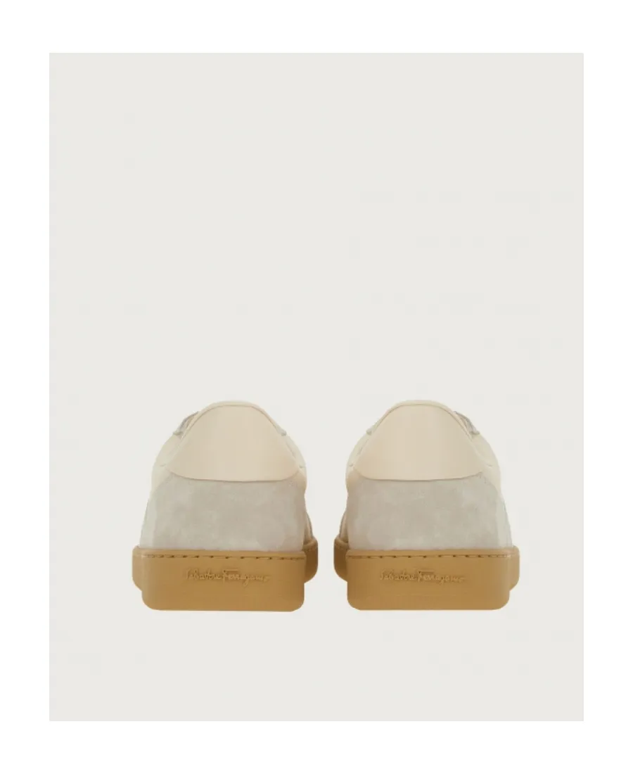 Salvatore Ferragamo Panelled Low-Top Sneakers