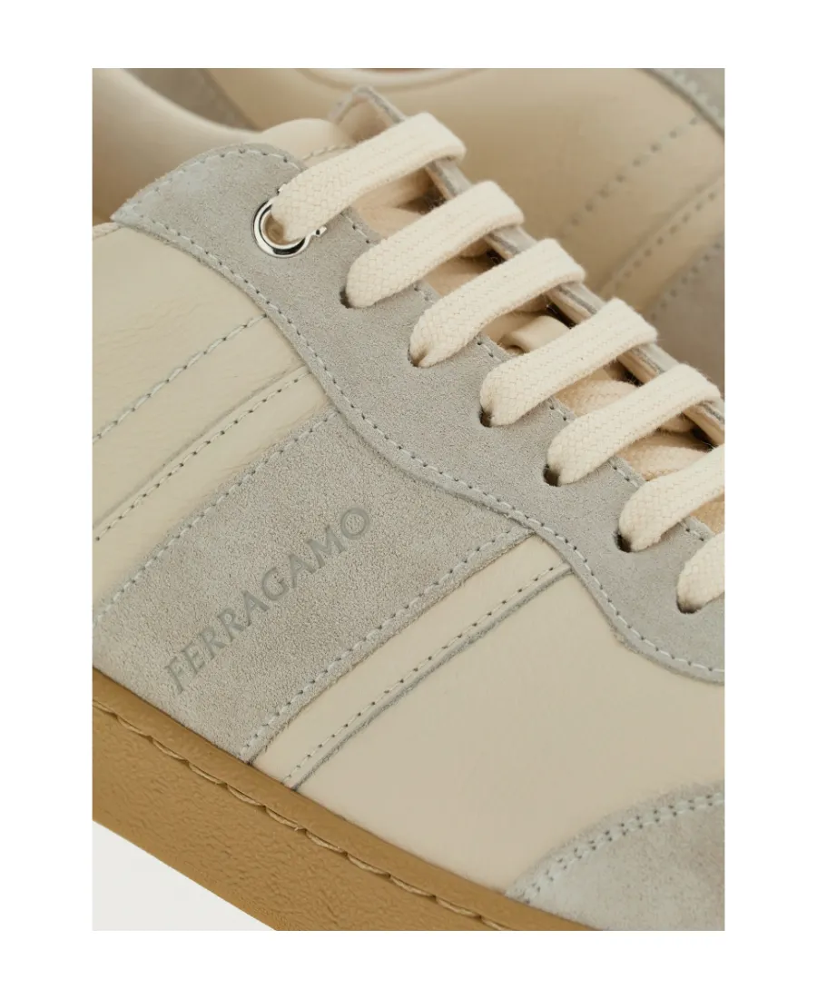 Salvatore Ferragamo Panelled Low-Top Sneakers