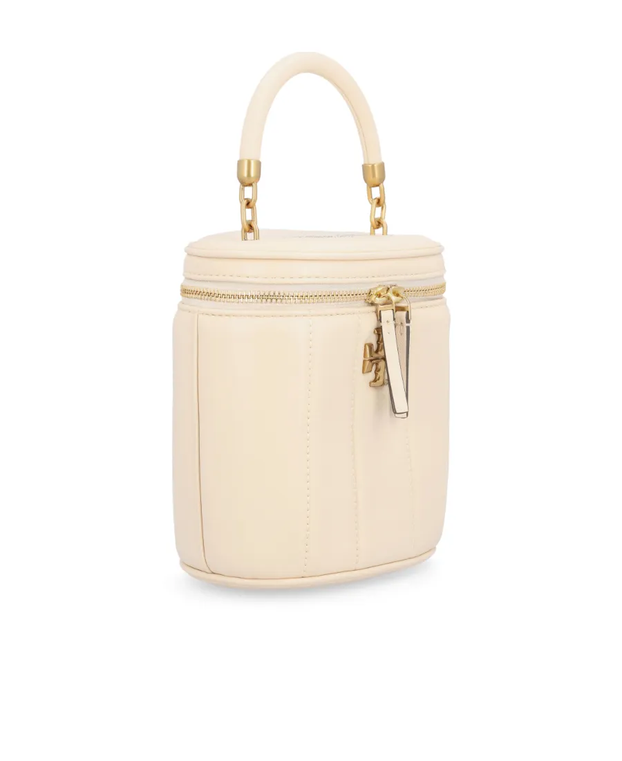 Logo-Plaque Leather Tote Bag