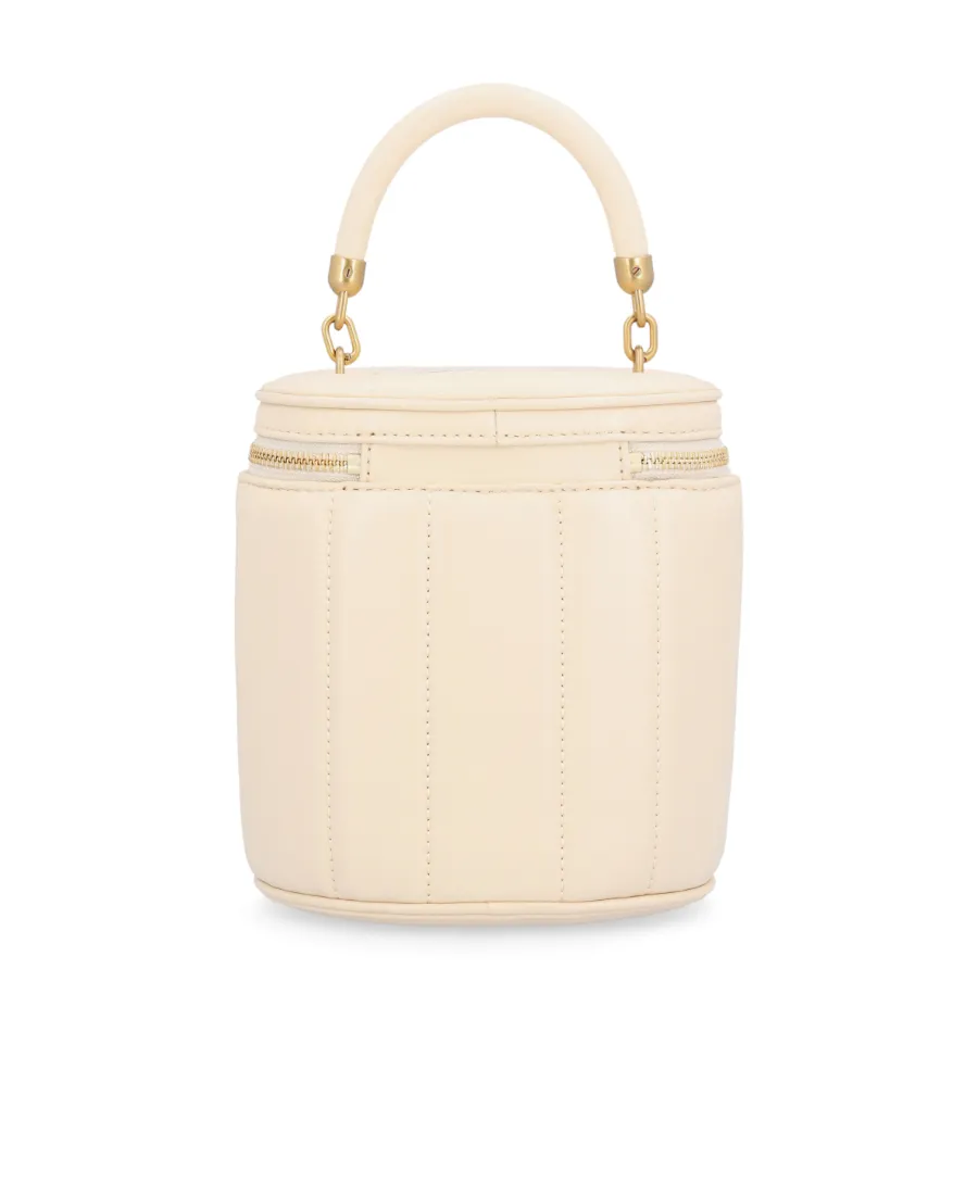 Logo-Plaque Leather Tote Bag