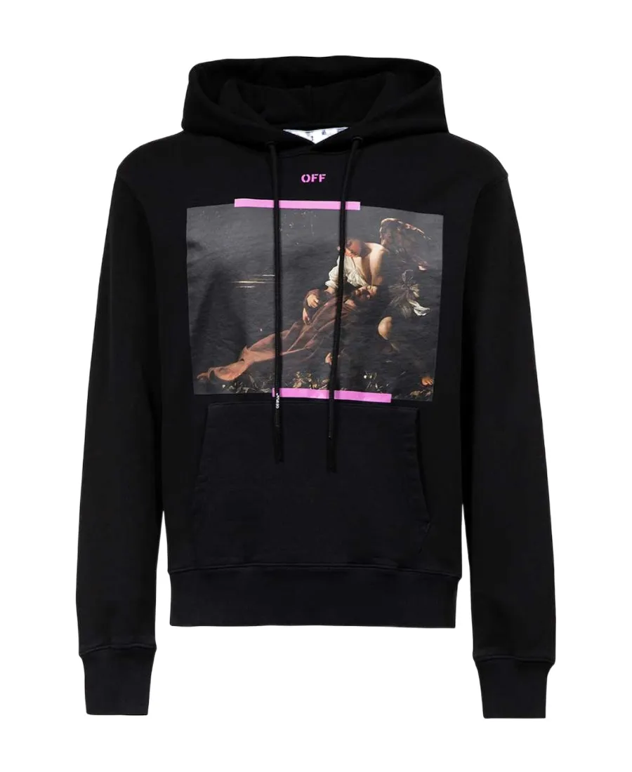 Caravaggio Print Cotton Hoodie