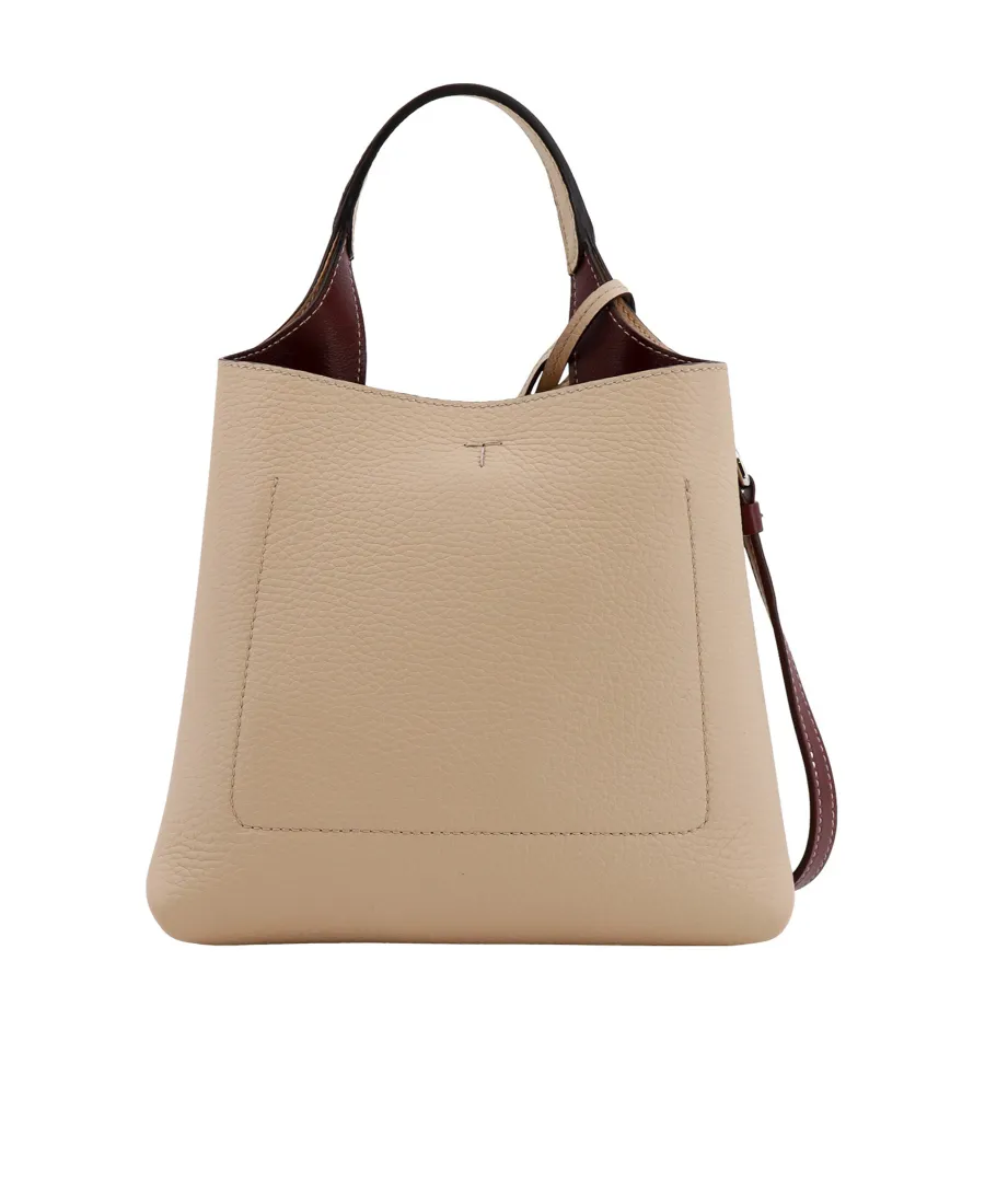 Tod's Timeless Logo Plaque Tote Bag