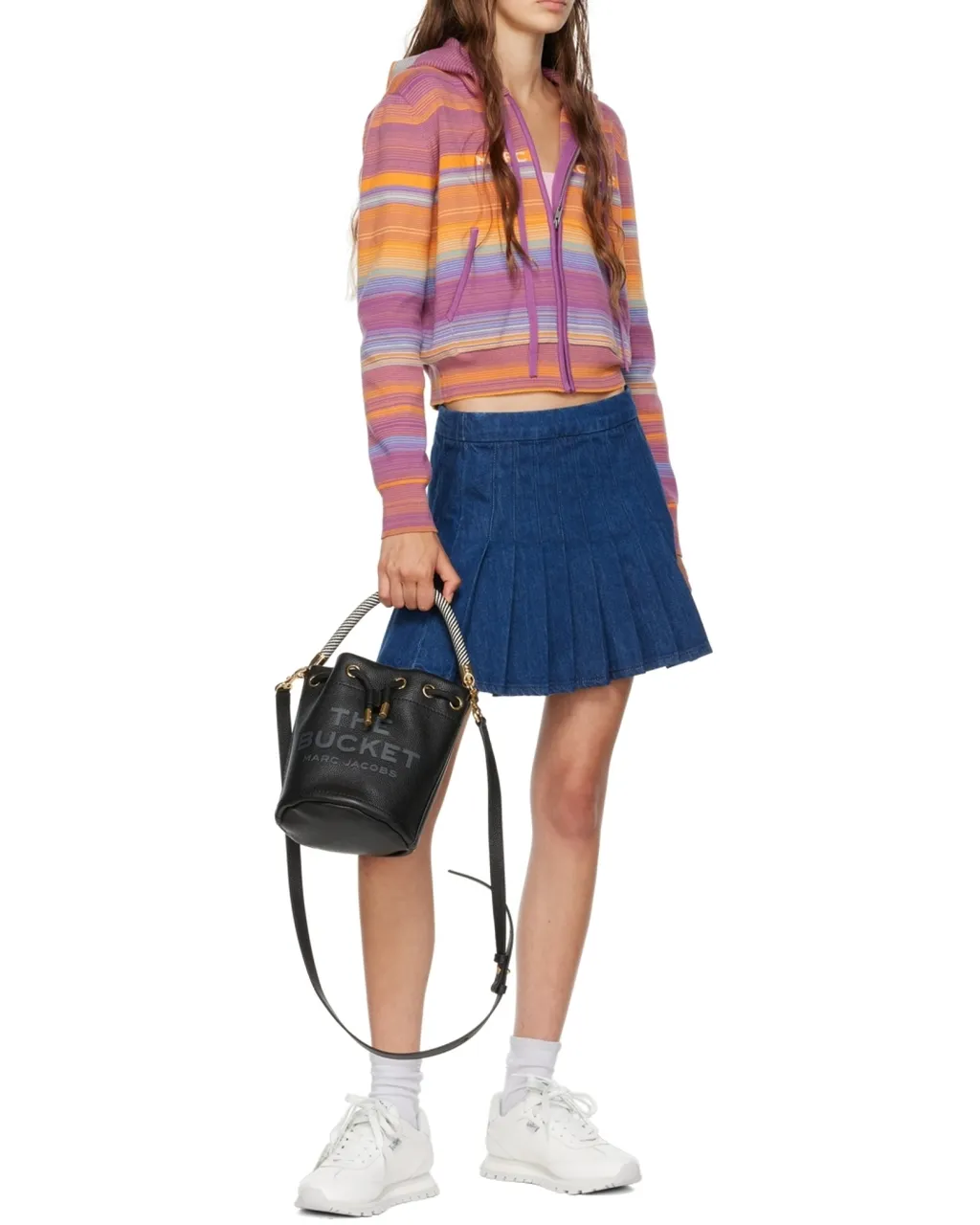 Marc Jacobs Logo Embossed Bucket Bag