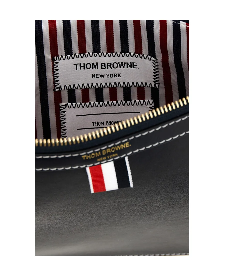 Thom Browne 4-Bar Tab Zipped Document Holder