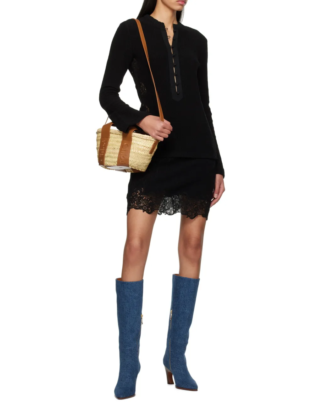 Chloé Sense Open Top Small Basket Bag