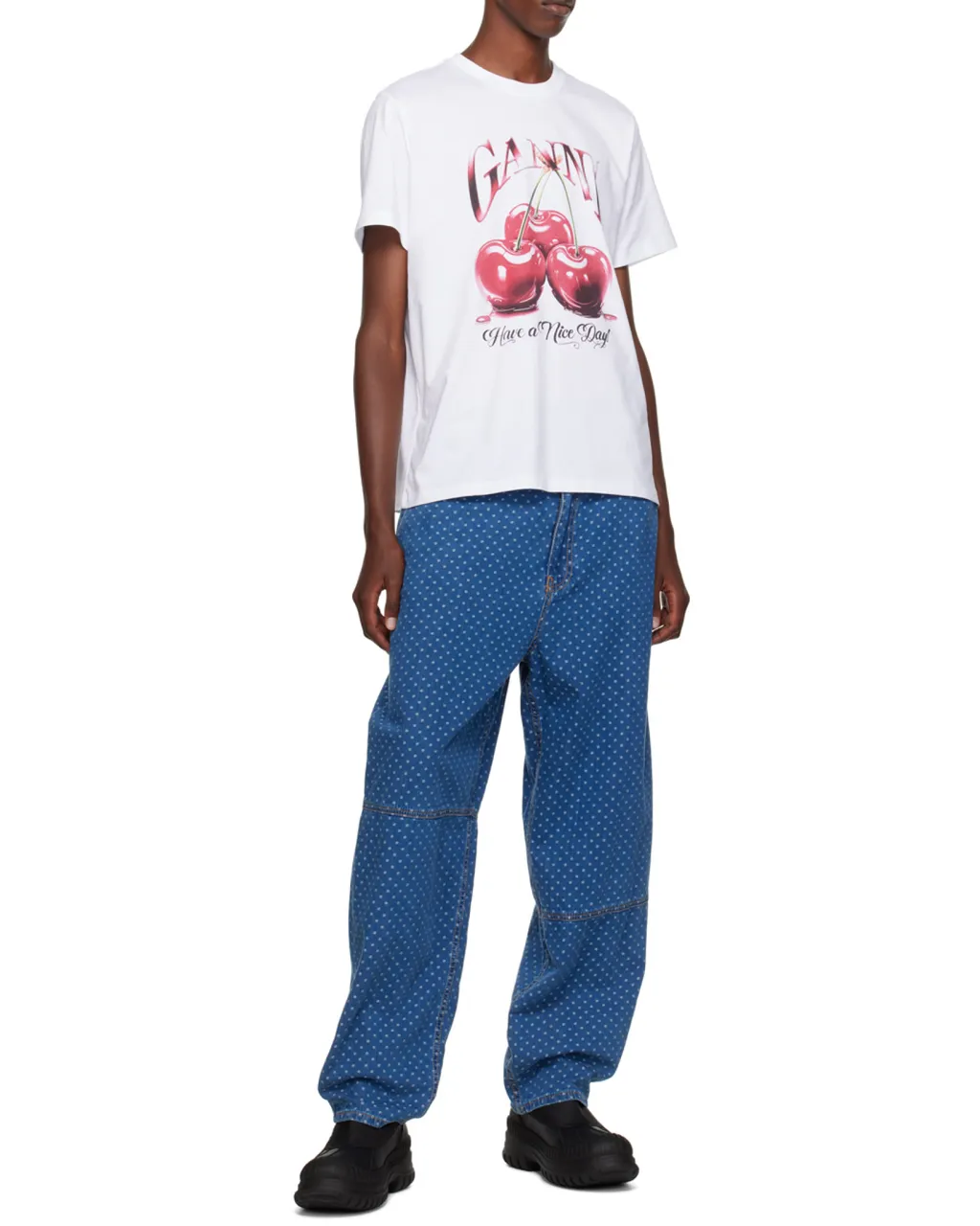 Ganni T-Shirt With Logo