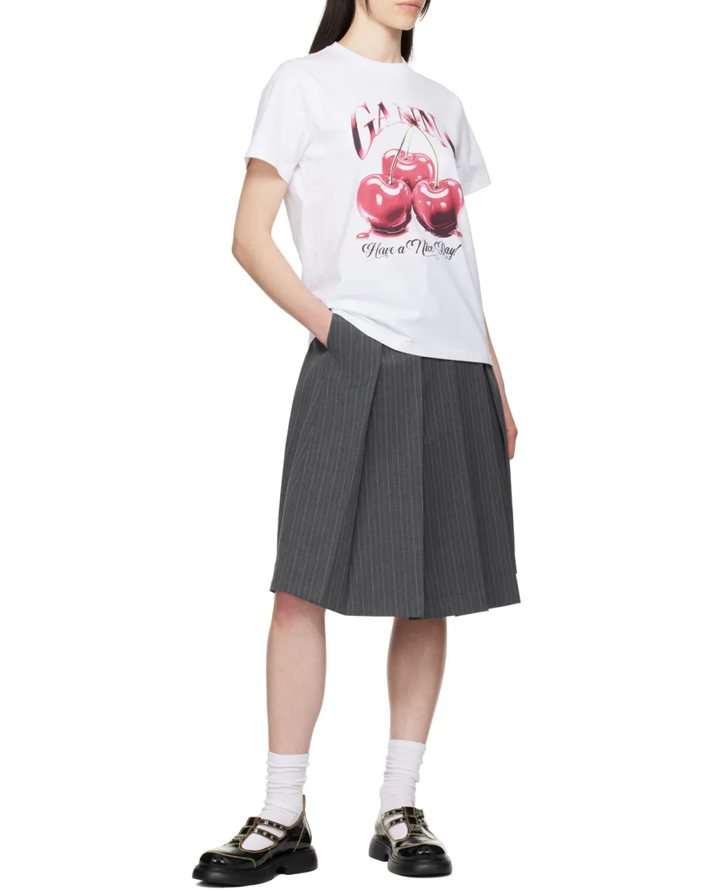 Ganni T-Shirt With Logo