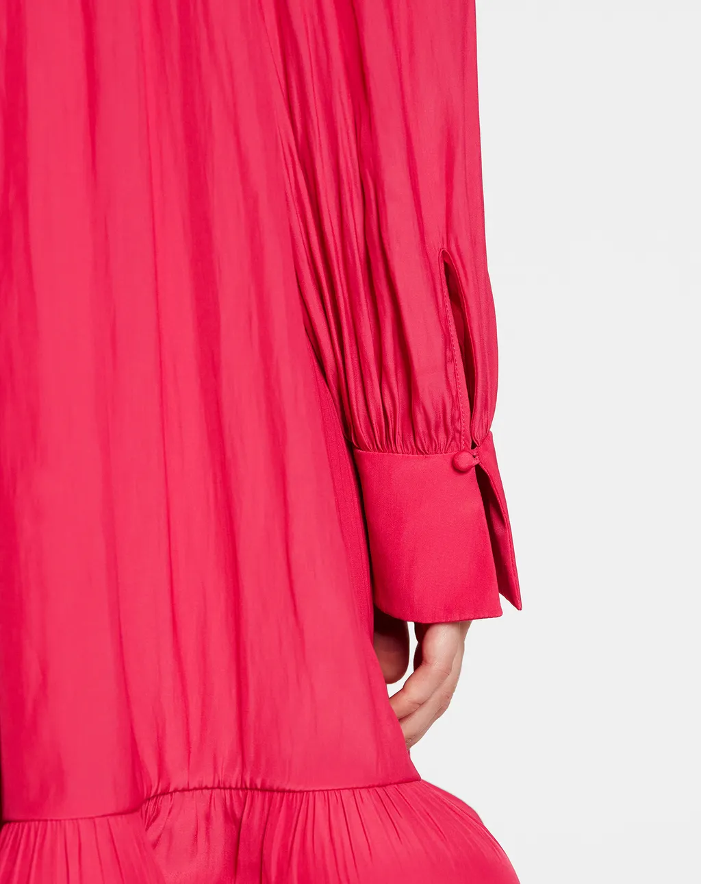 Ruffled Charmeuse Minidress