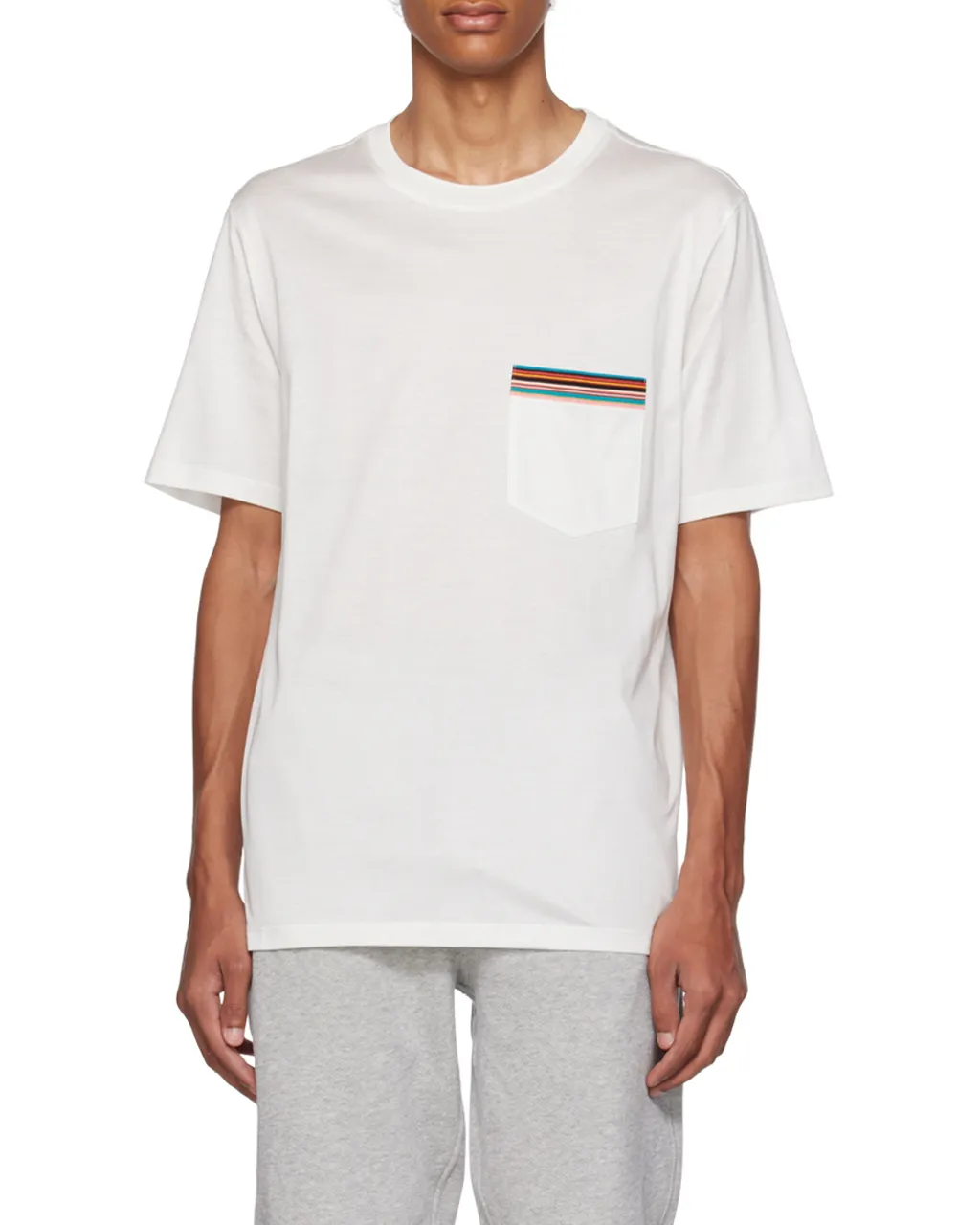 Ps Paul Smith Stripe Printed Crewneck T-Shirt