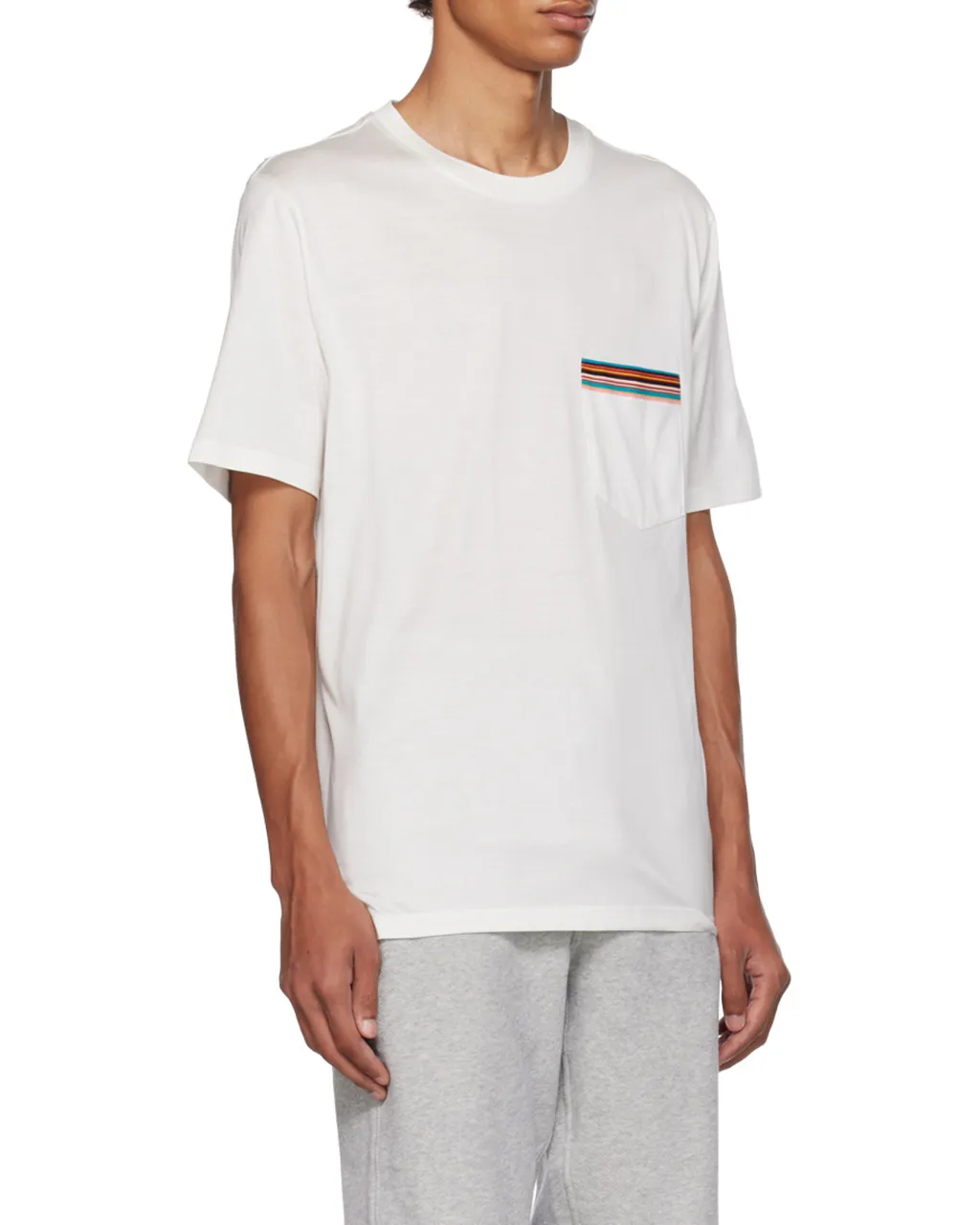 Ps Paul Smith Stripe Printed Crewneck T-Shirt