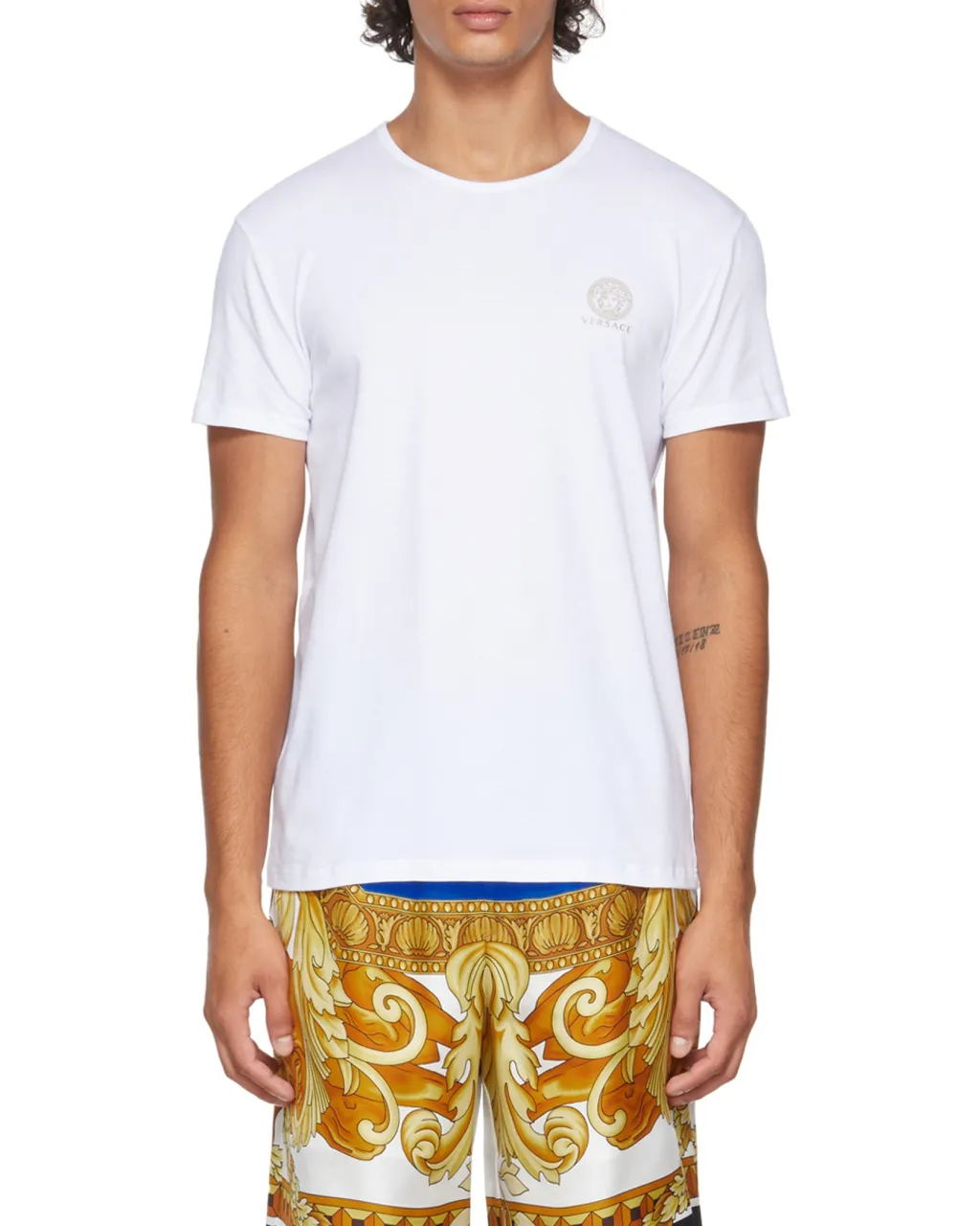 Versace Logo Printed Two-Pack T-Shirts