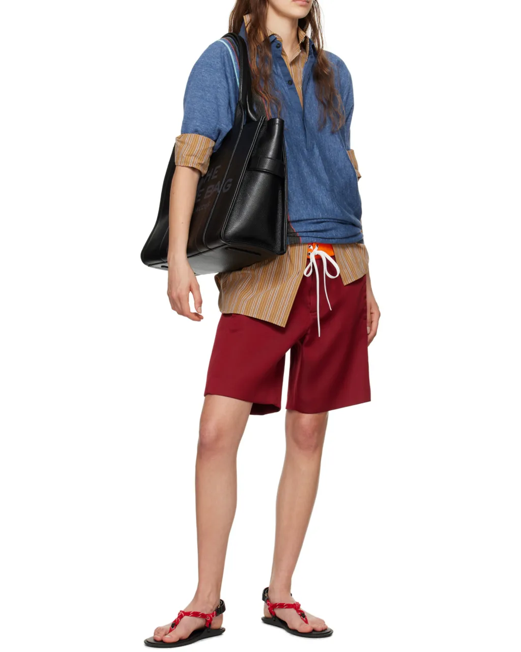 Marc Jacobs Large Logo-Embossed Tote Bag