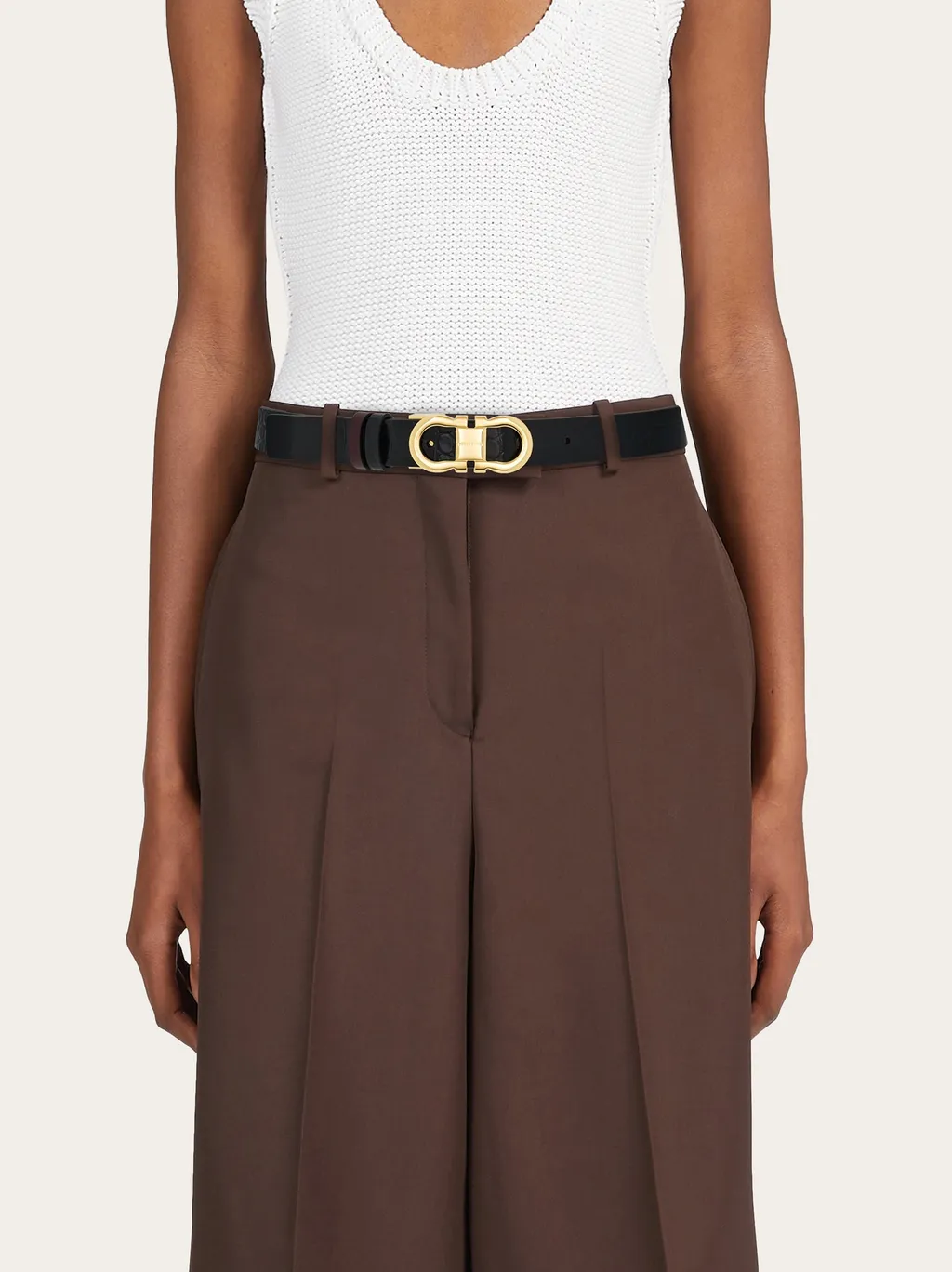 Double-Sided Adjustment Gancini Belt