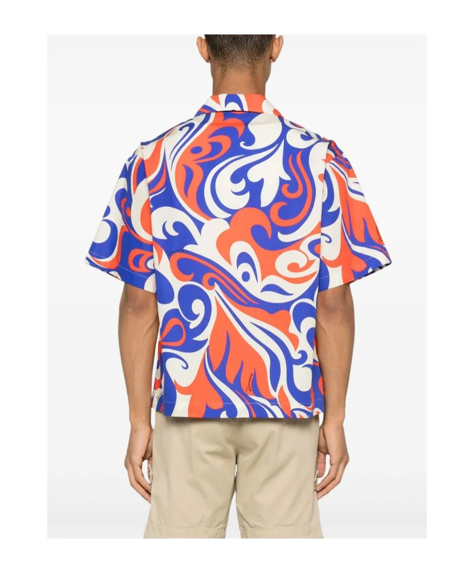 Dsquared2 Abstract Print Short-Sleeved Shirt
