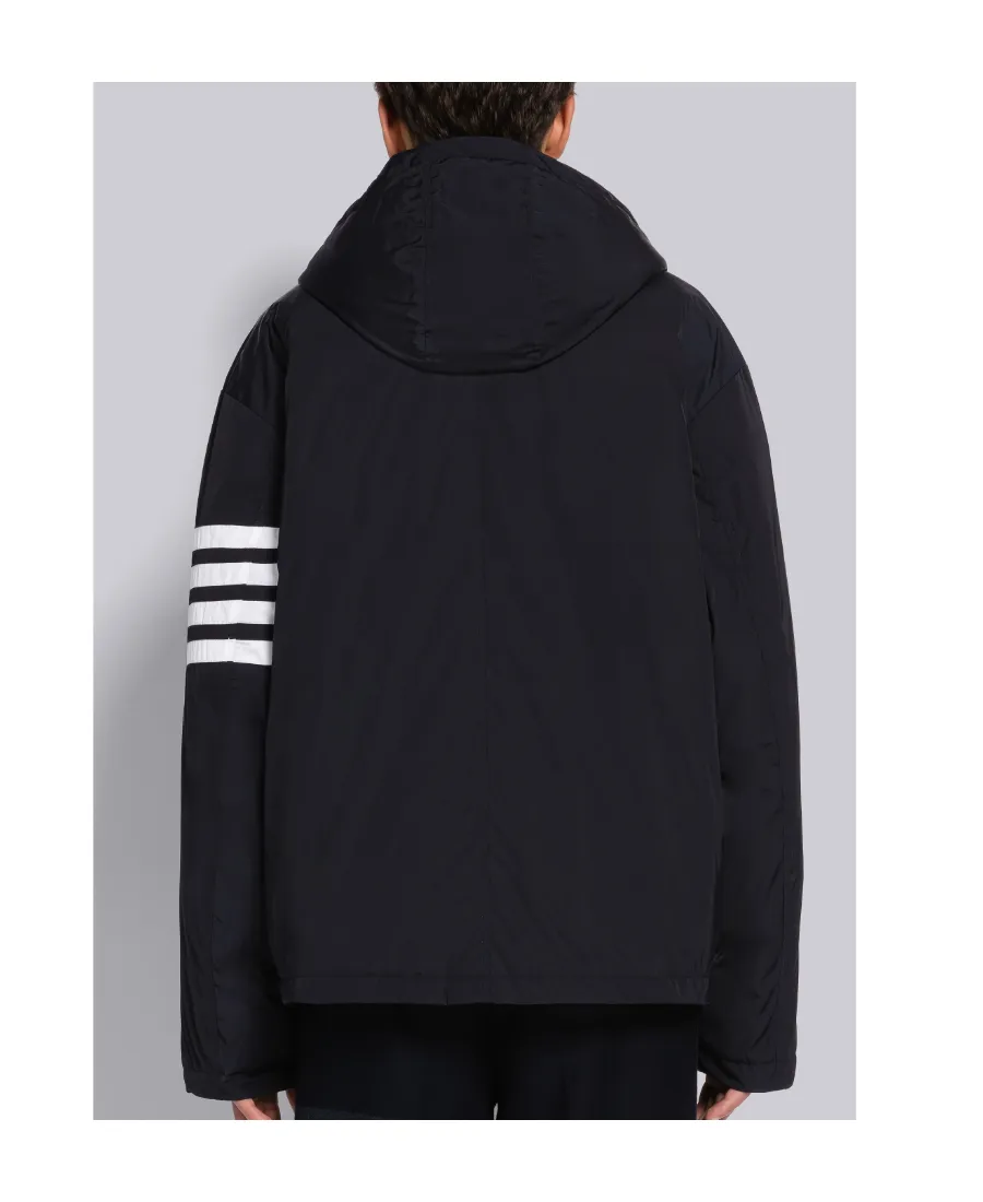 Thom Browne 4-Bar Striped Padded Zipped Jacket