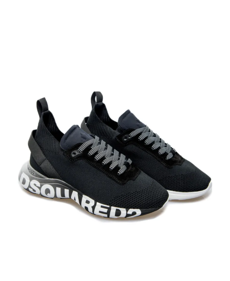 Dsquared2 Logo Printed Lace-Up Sneakers