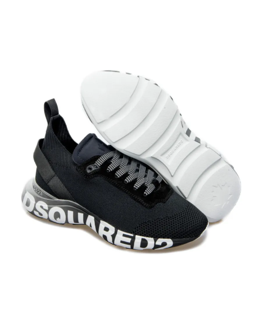 Dsquared2 Logo Printed Lace-Up Sneakers