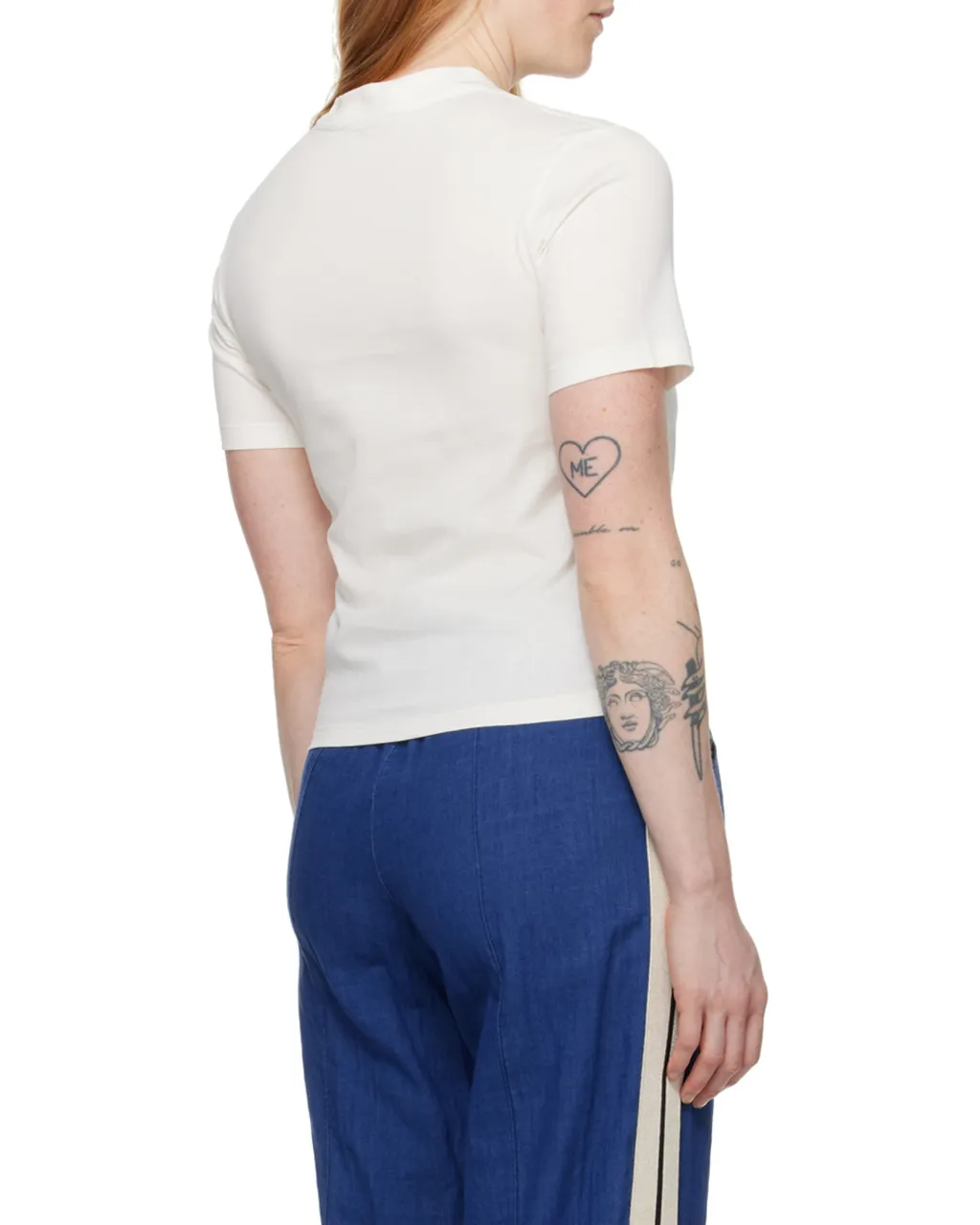 Palm Angels Logo Embroidered Crewneck T-Shirt
