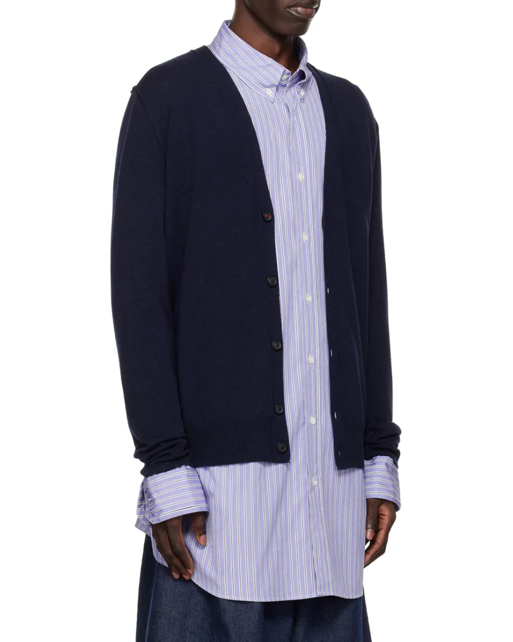 Maison Margiela Buttoned V-Neck Cardigan