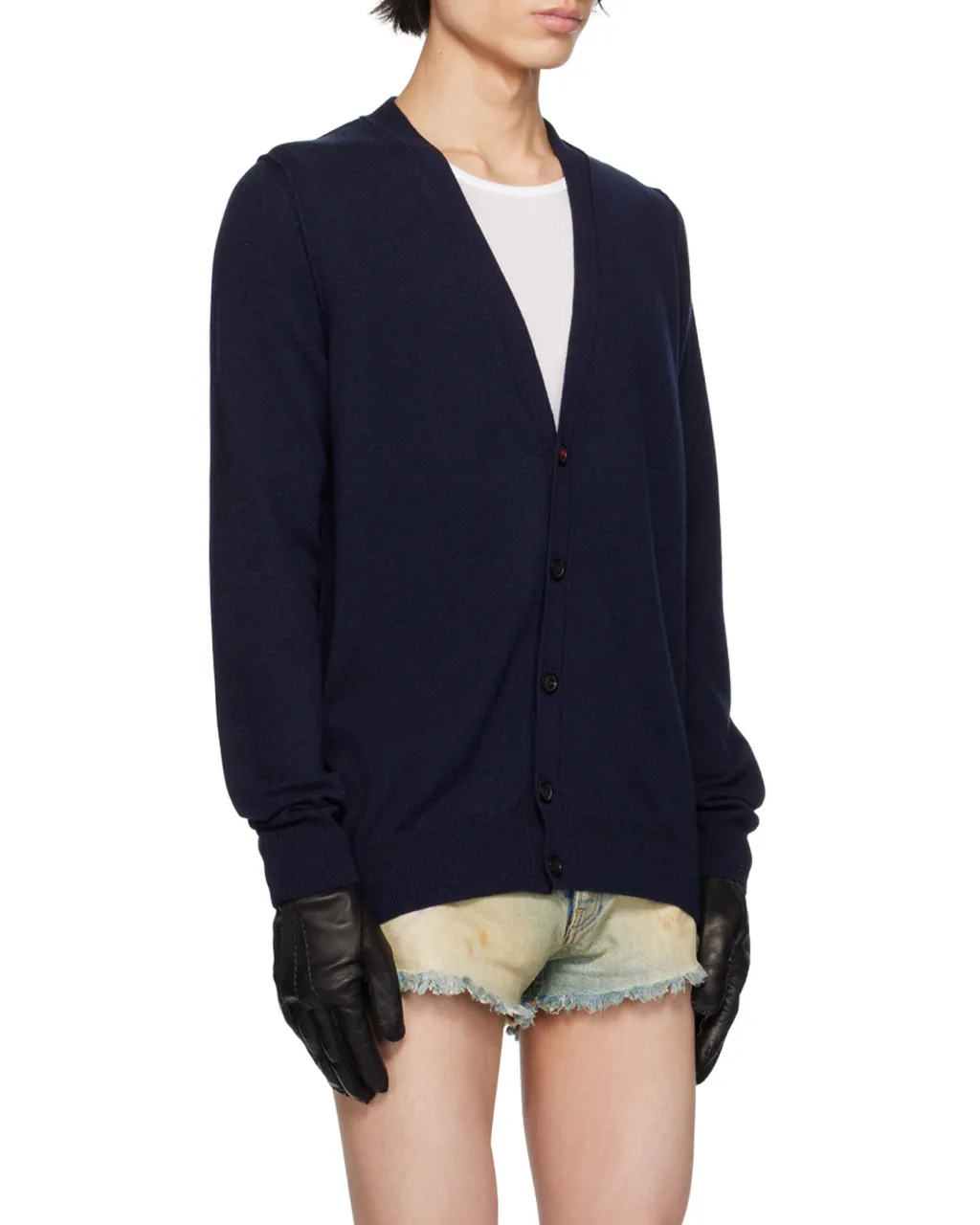 Maison Margiela Buttoned V-Neck Cardigan