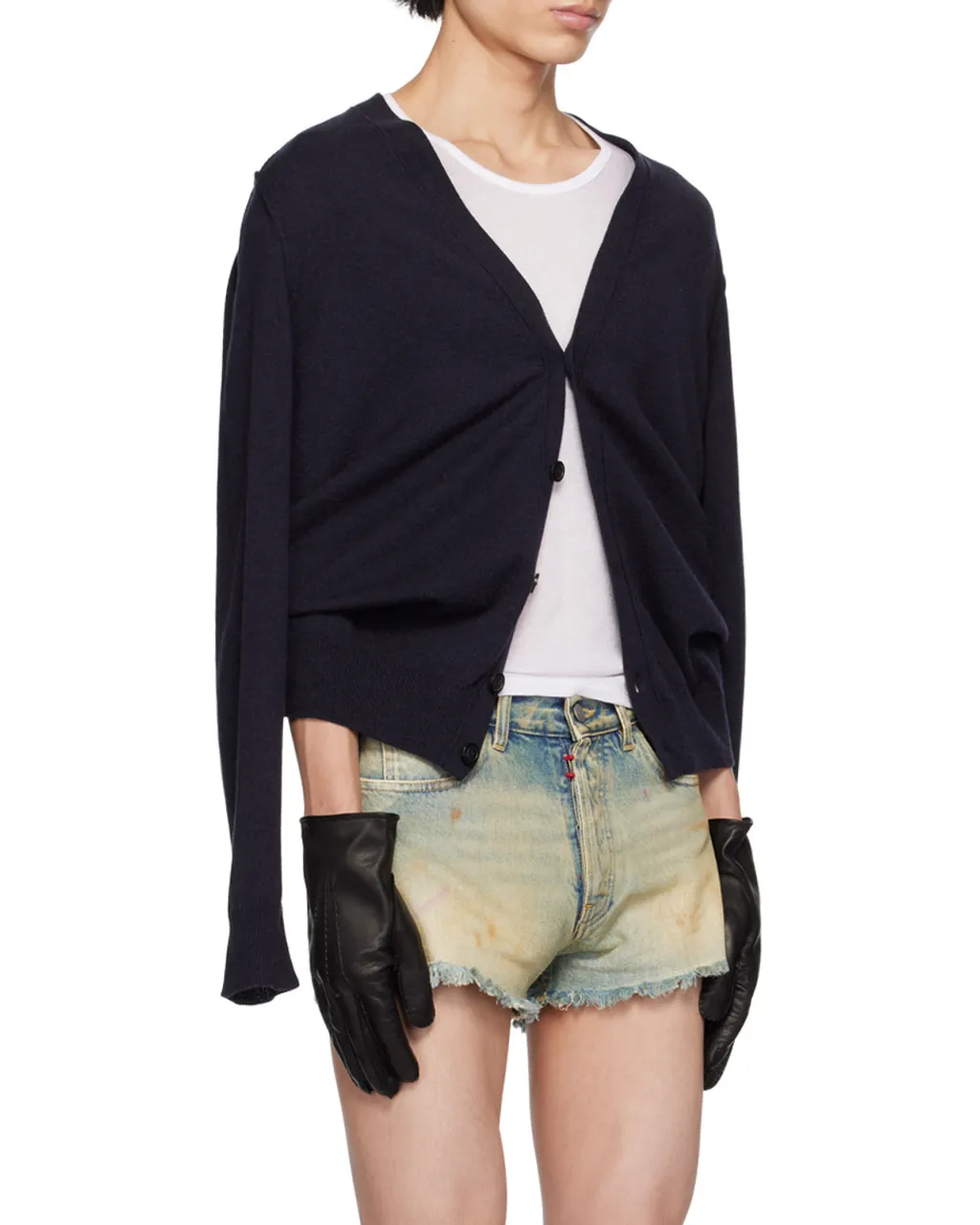 Maison Margiela Buttoned V-Neck Cardigan