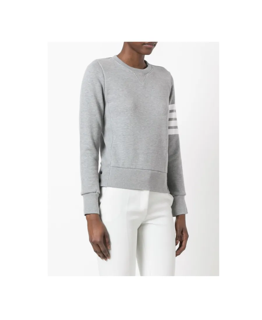 Thom Browne 4-Bar Crewneck Sweatshirt