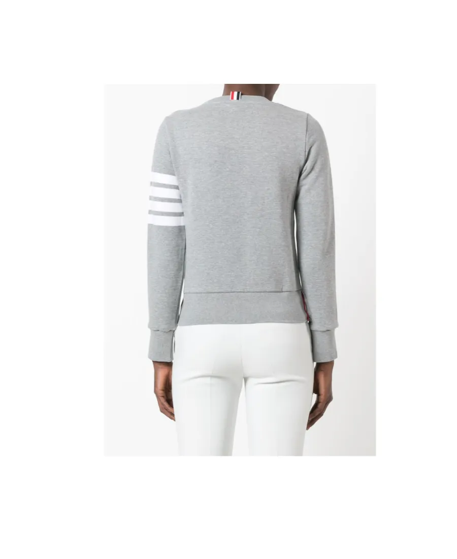Thom Browne 4-Bar Crewneck Sweatshirt