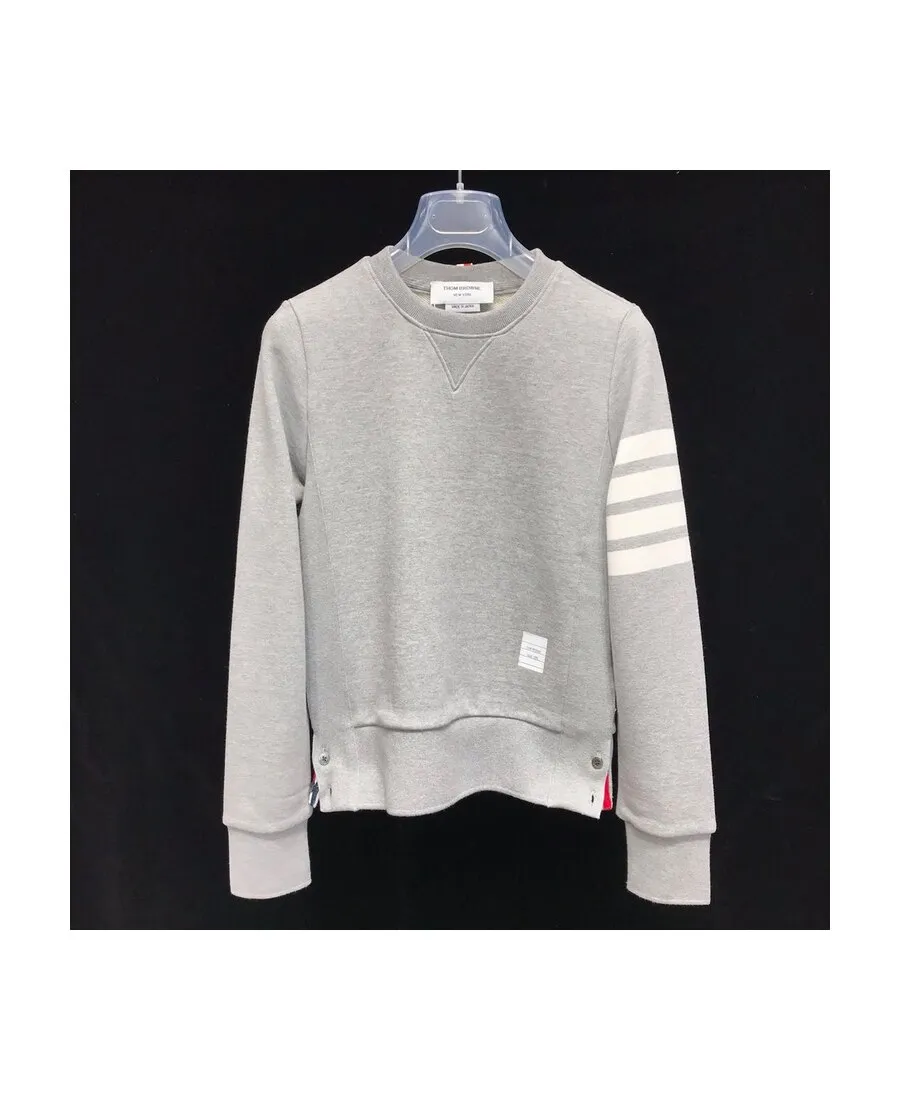 Thom Browne 4-Bar Crewneck Sweatshirt