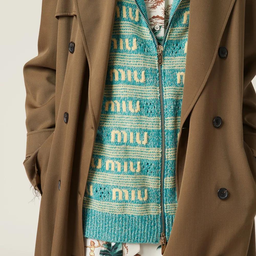 Wool And Cashmere Knit Cardigan