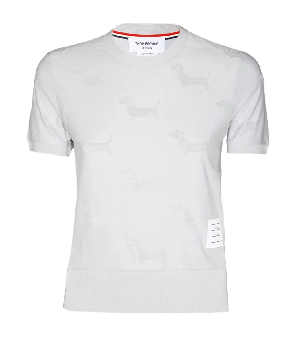 Thom Browne Hector Detailed Crewneck T-Shirt
