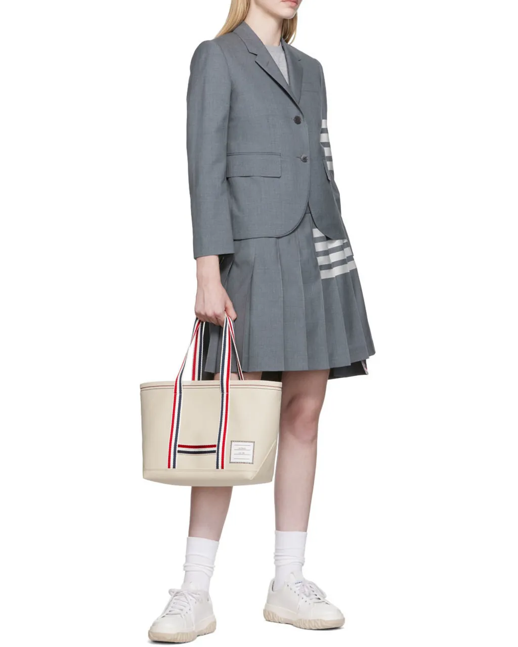 Thom Browne 4-Bar Long-Sleeved Blazer