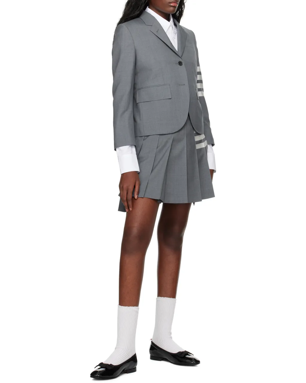 Thom Browne 4-Bar Long-Sleeved Blazer