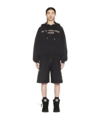 Off-White Digit Bacchus Drawstring Long-Sleeved Hoodie