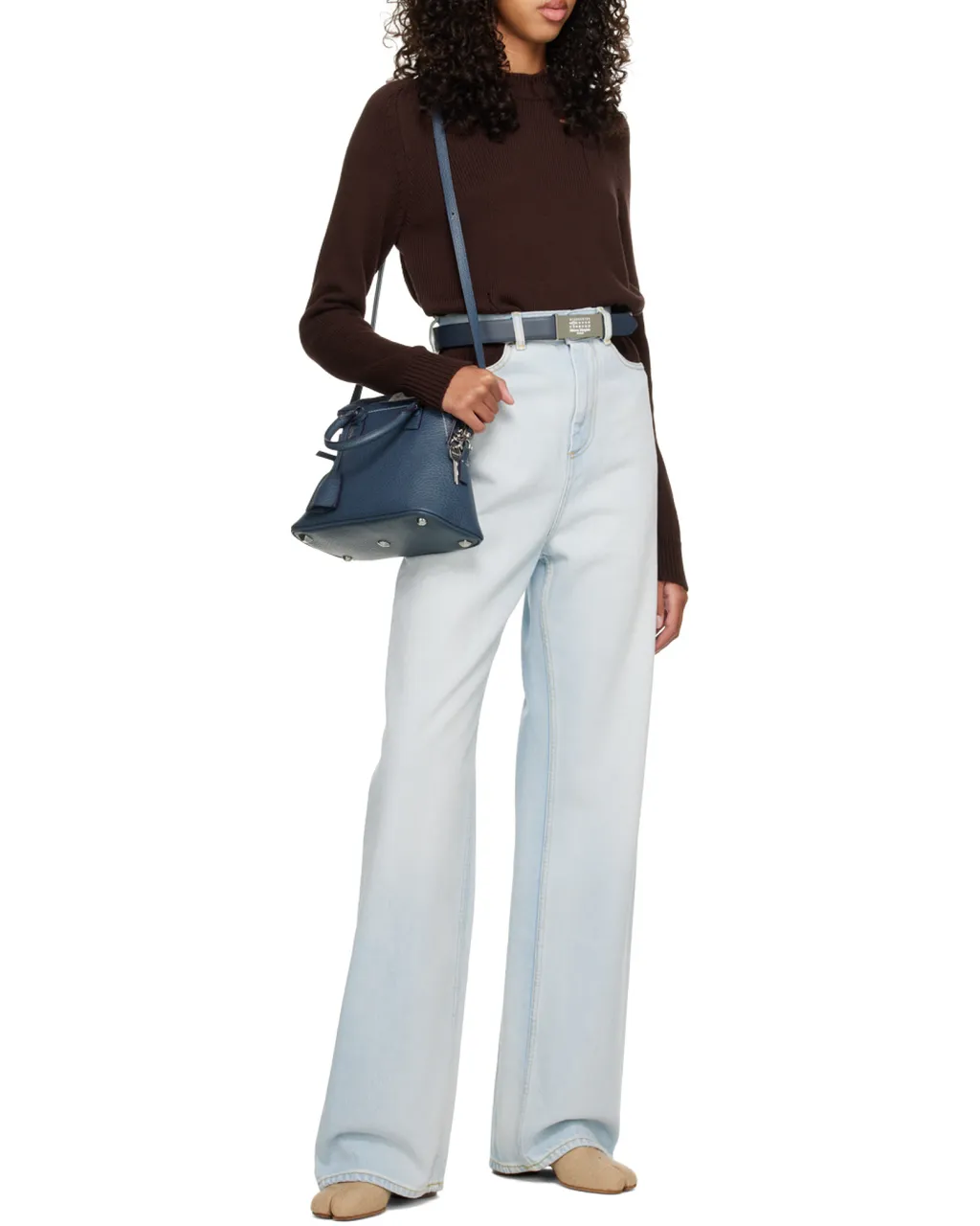 Maison Margiela High-Waist Cut-Out Detailed Jeans