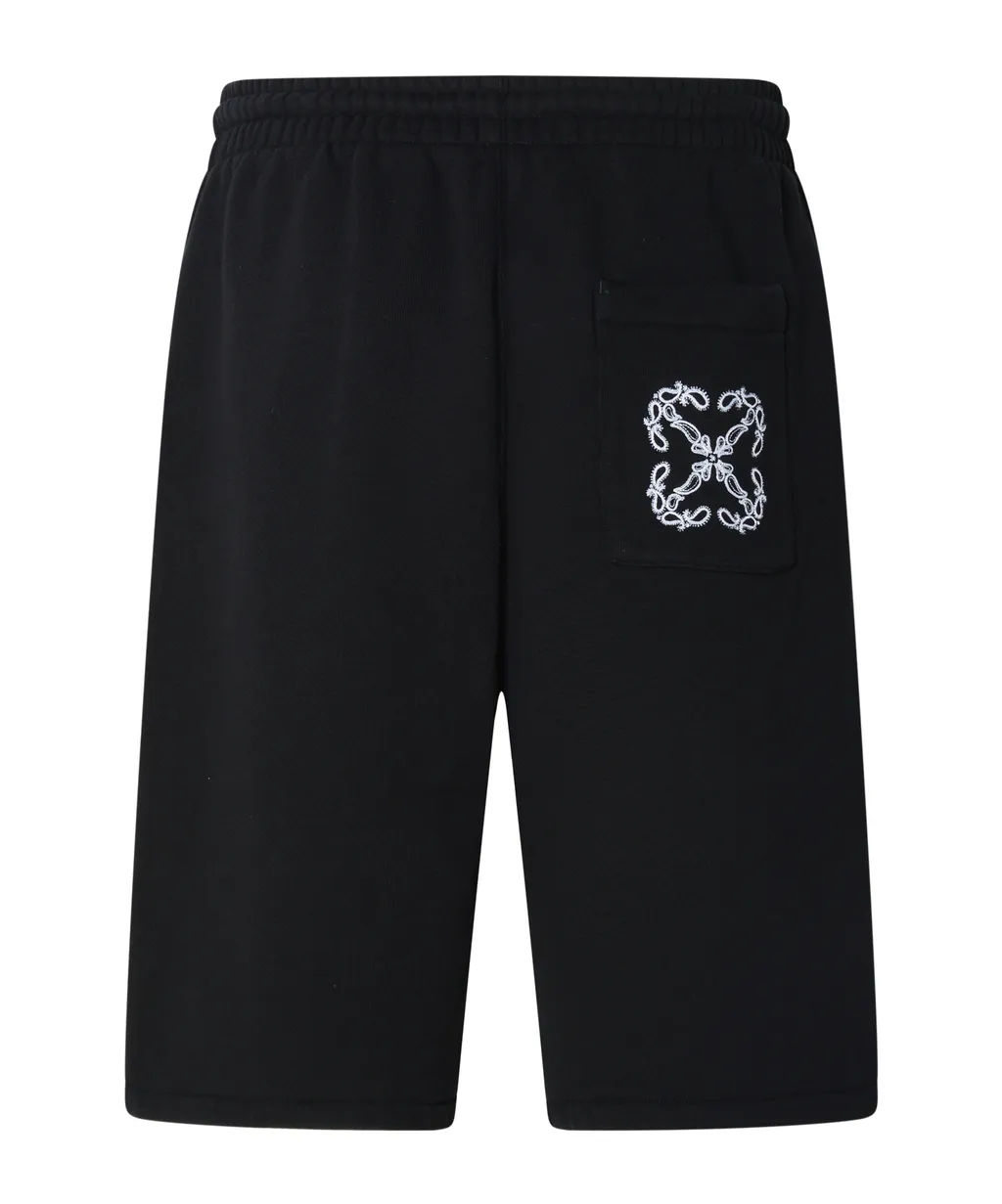 Off-White Logo Embroidered Drawstring Shorts