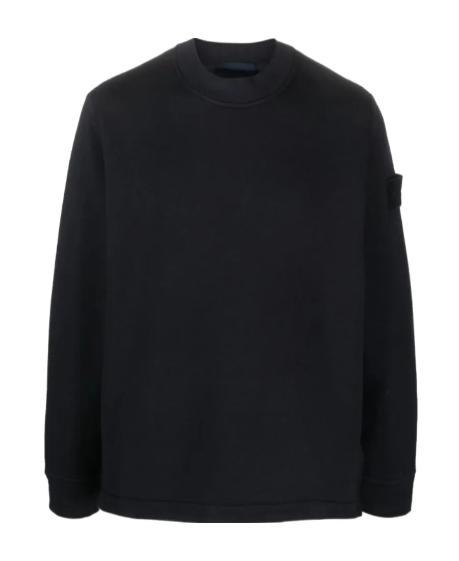 Compass-Patch Crew-Neck Jumper