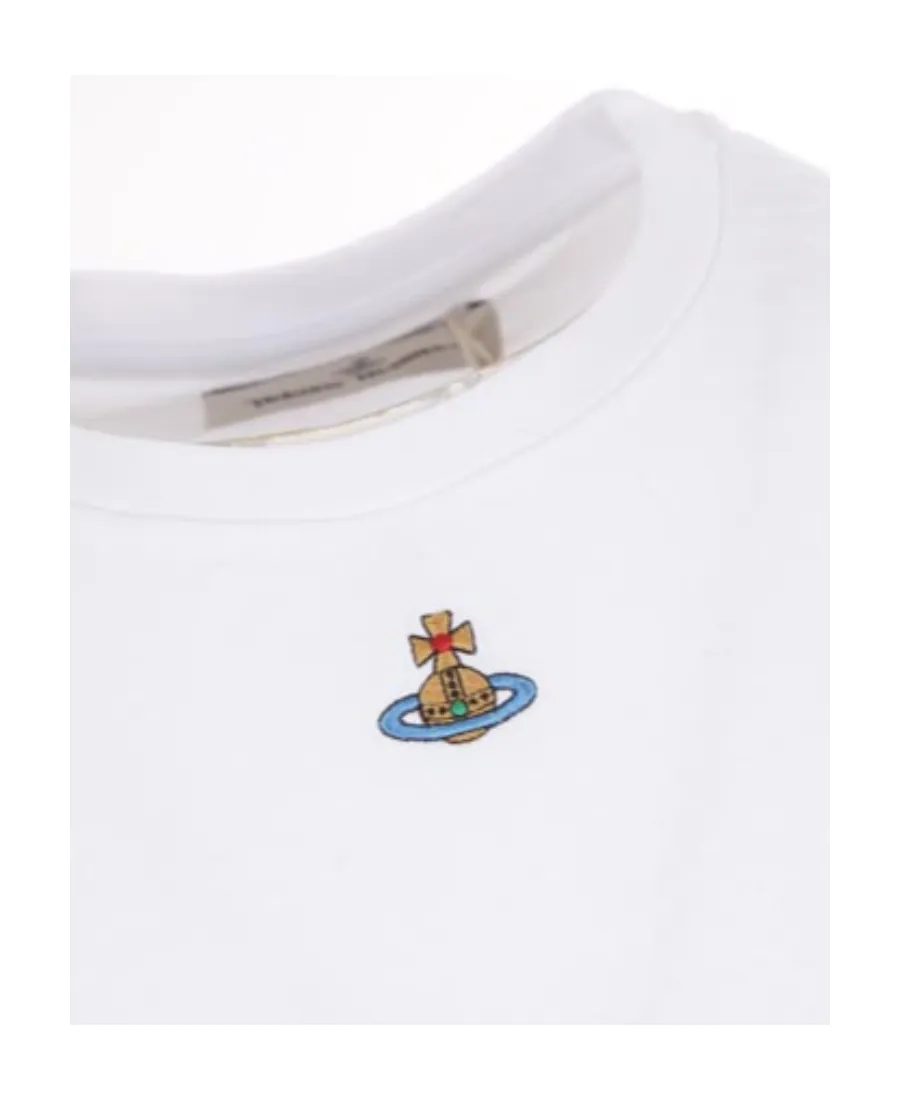 Vivienne Westwood Orb Logo-Embroidered Crewneck T-Shirt